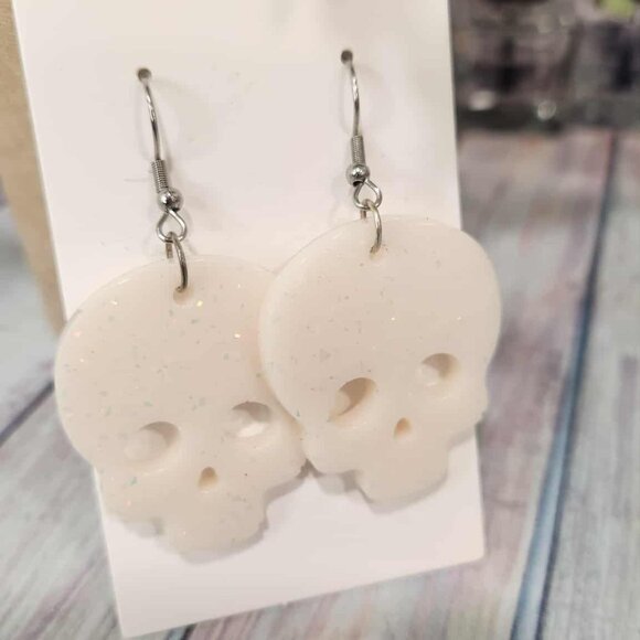 Halloween Skull Earrings - Picture 5 of 5